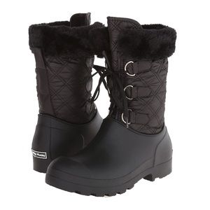 Dirty Laundry Women's Parade Nylon Faux Fur Trim Rainboot